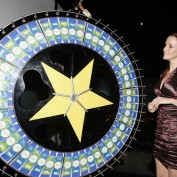 Annie Wersching spins the wheel at 2008 FOX Fall Eco-Casino Party